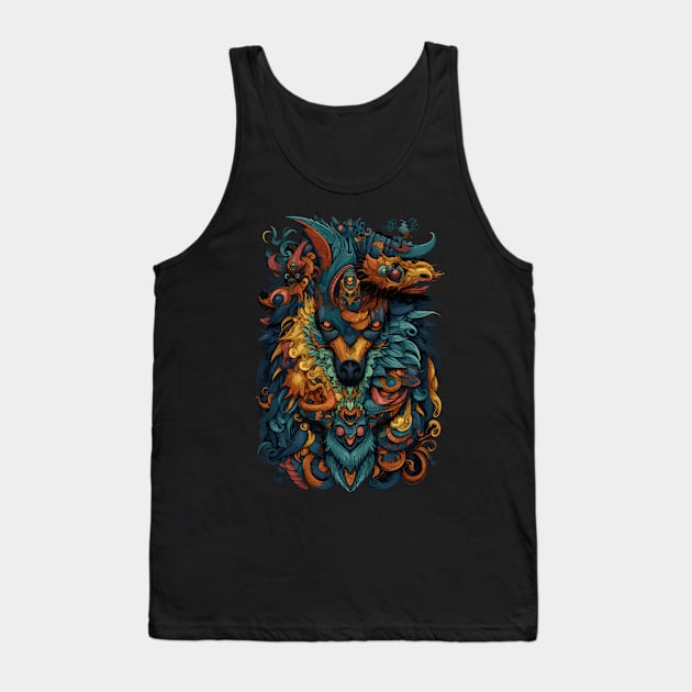 Zoomorphic Beasts - Cynogriffon Tank Top by Peter Awax